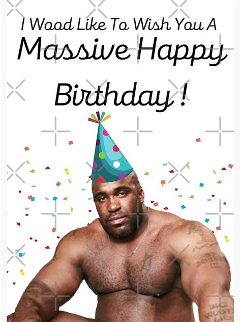 I Wood Like To Wish You A Massive Happy Birthday - BirthdayGreeting Card. . Barry wood happy birthday